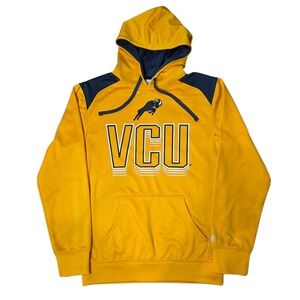 Russell‎ VCU Commonwealth Athletic Hoodie Sweatshirt Yellow Long Sleeve Size S